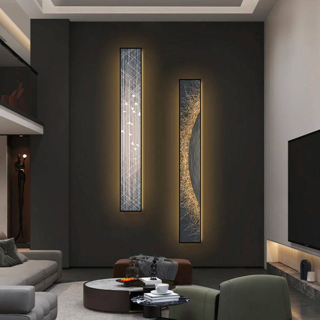 Abstract LED Indoor Panel Wall Lamp