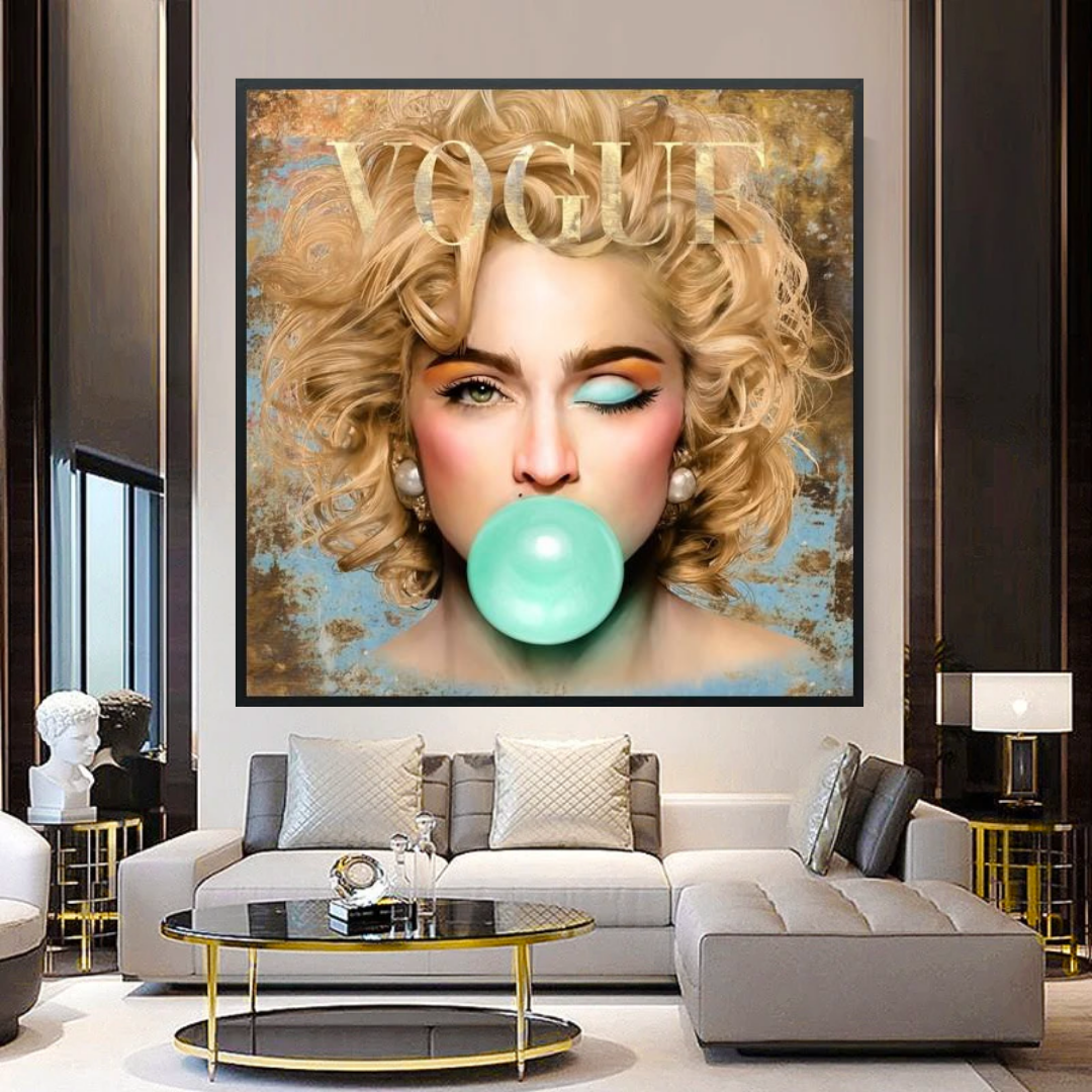 Marilyn Monroe Bubble Blink Leinwandkunst
