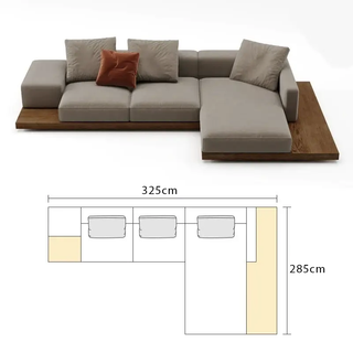 Divano modulare lounge Cloud da pavimento accent