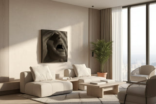 3D Face Waves Wall Art-3D Art