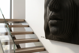 Arte da parete con onde 3D per il viso