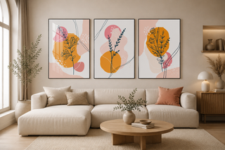 Abstract Botanical Harmony Wall Art Set-Graffitiwallarts.com