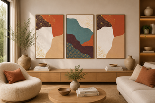 Abstract Contemporary Botanical Line Art Canvas Set-Graffitiwallarts.com