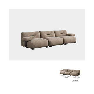 Antique Style Retro Straight Row Fabric Sofa – High Rebound-GraffitiWallArt