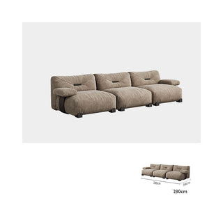 Antique Style Retro Straight Row Fabric Sofa – High Rebound-GraffitiWallArt