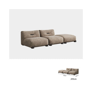 Antique Style Retro Straight Row Fabric Sofa – High Rebound-GraffitiWallArt