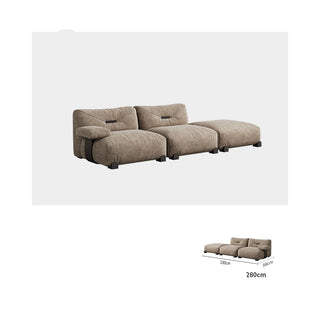 Antique Style Retro Straight Row Fabric Sofa – High Rebound-GraffitiWallArt