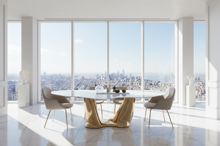 Artistic Dining Table and Chair Set – Modern Statement Furniture-GraffitiWallArts.com