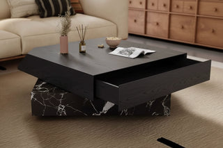 Black Rose Marble Coffee Table