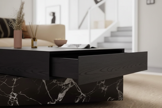 Black Rose Marble Coffee Table