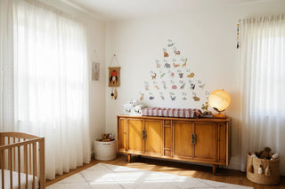 Boho Animal Alphabet Nursery Wall Decal Sticker