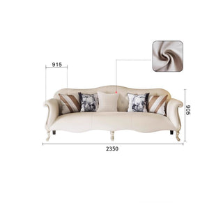 Set Divano in Pelle Premium Camille – Rivestimento in Pelle di Mucca Cefalica