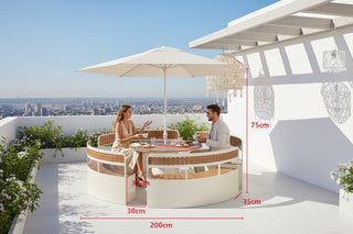 Circular Outdoor Dining Set