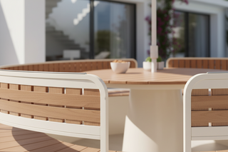 Circular Outdoor Dining Set