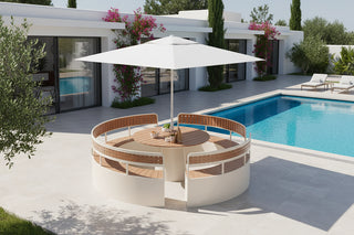 Circular Outdoor Dining Set