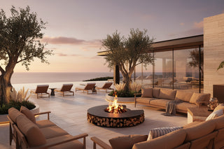 Circular Outdoor Wood-Burning Fire Pit – 