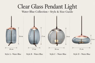 Clear Glass Pendant Light για Μαγεία στην Ατμόσφαιρα