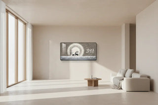 Cold Snow Digital Wall Clock – Glass Crystal LED Hanging Clock with Calendar - GraffitiWallArts.com