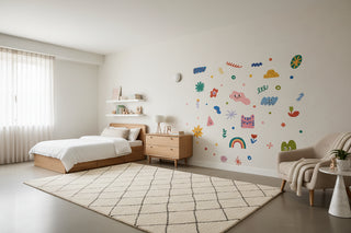 Colourful Boho Shapes Wall Stickers for Kids