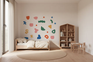 Colourful Geometric Wall Stickers for Kids