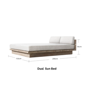 Courtyard Luxury Modular Outdoor Sofa Set – Premium Solid Wood - GraffitiWallArts.com