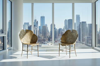 Creative Metal Art Lounge Chair - Retro Style Accent Seating-GraffitiWallArts.com