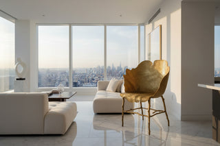 Creative Metal Art Lounge Chair - Retro Style Accent Seating-GraffitiWallArts.com