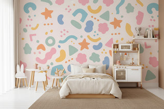 Creative Geometric Star Wall Stickers for Kids