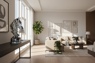 Crystal Clear Horse Head Sculpture