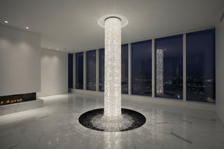 Crystal Spiral Staircase Chandelier