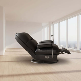Cube Beetle leren relaxstoel – draaibare schommel-loungestoel