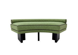 Curved Upholstered Bench 