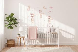 Cute Rabbit Balloon Wall Sticker for Kids