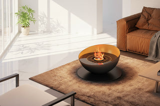 Derek Round Bowl Tabletop Real Fire Fireplace