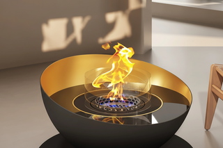 Derek Round Bowl Tabletop Real Fire Fireplace