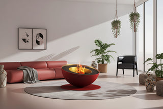 Derek Round Bowl Tabletop Real Fire Fireplace