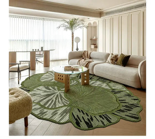 Designer Irregular Shape Handmade Wool Rug | Luxury Living Room Rug-graffitiwallarts
