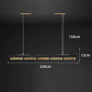 Creative Black Gold Combination Hanging Lamp