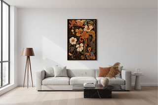 Earthy Botanical Floral Gallery Wall Art Set-Graffitiwallarts.com