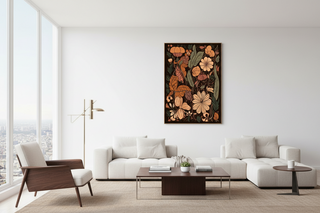 Earthy Botanical Floral Gallery Wall Art Set-Graffitiwallarts.com