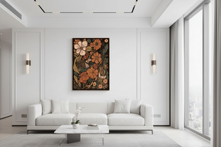 Earthy Botanical Floral Gallery Wall Art Set-Graffitiwallarts.com
