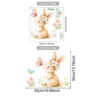 Easter Bunny Family Wall Sticker for Kids