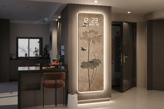Eternal Dynasty LED Wall Clock – Aesthetic Calendar Digital Display-GraffitiWallArts.com