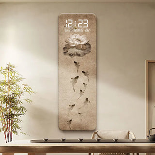 Eternal Dynasty LED Wall Clock – Aesthetic Calendar Digital Display-GraffitiWallArts.com