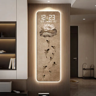 Eternal Dynasty LED Wall Clock – Aesthetic Calendar Digital Display-GraffitiWallArts.com