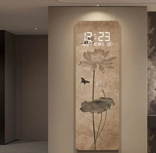 Eternal Dynasty LED Wall Clock – Aesthetic Calendar Digital Display-GraffitiWallArts.com