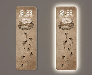 Eternal Dynasty LED Wall Clock – Aesthetic Calendar Digital Display-GraffitiWallArts.com