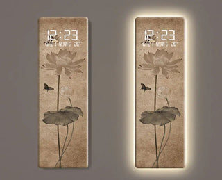 Eternal Dynasty LED Wall Clock – Aesthetic Calendar Digital Display-GraffitiWallArts.com