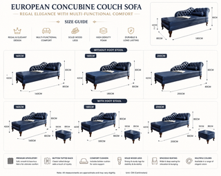 Europäisches Konkubinen-Couchsofa – Königliche Eleganz mit multifunktionalem Komfort
