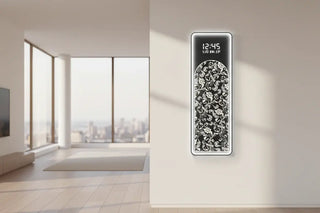 Floral LED Hanging Wall Clock – Decorative Illuminated Art Panel-GraffitiWallArts.com